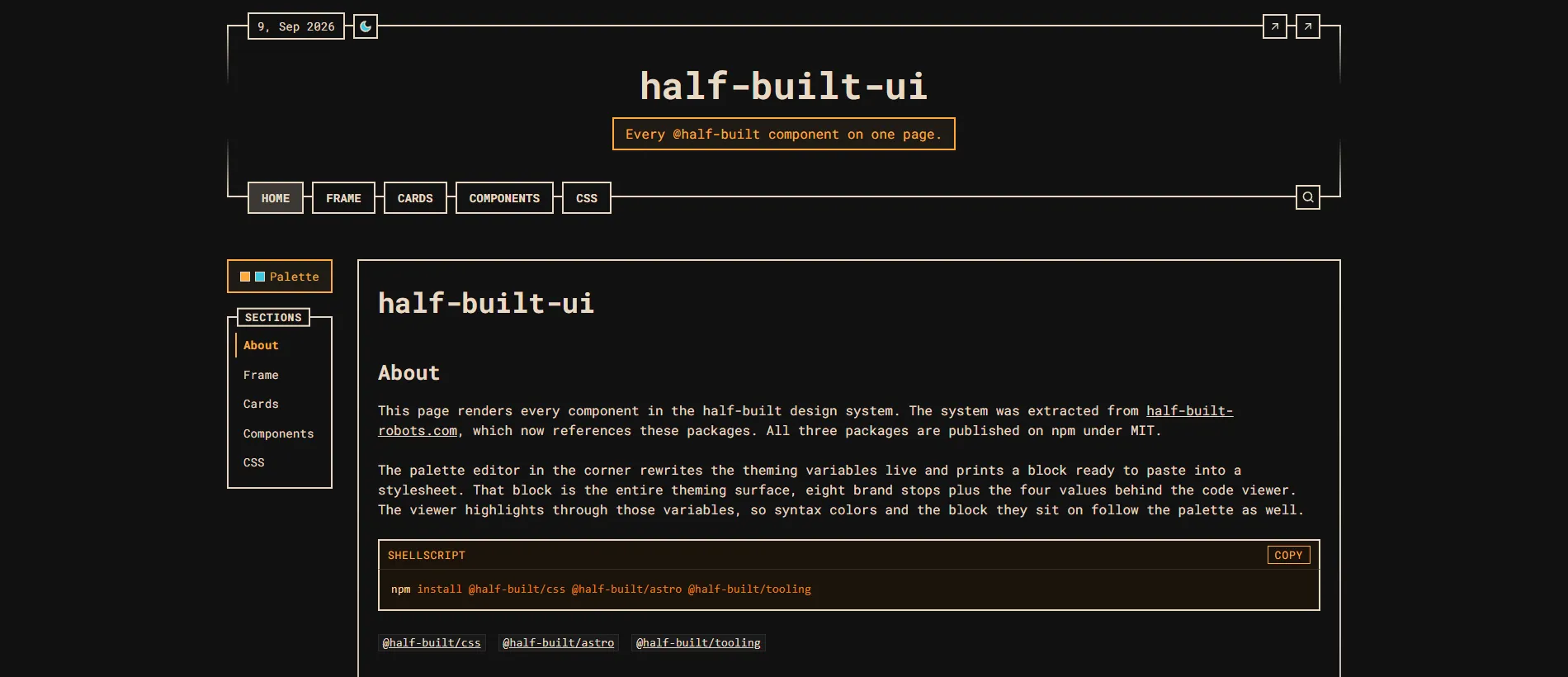Robot Packages Blog ~ Extracting a Design System out of the Blog
